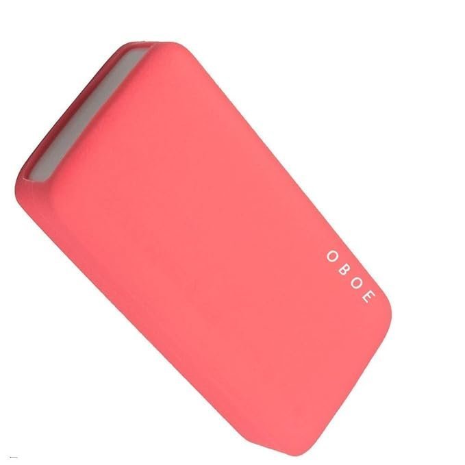 OBOE Silicon Soft Cover Case Compatible with Redmi Power Bank 10000 mAh Battery (Pink) [Power Bank NOT Included]