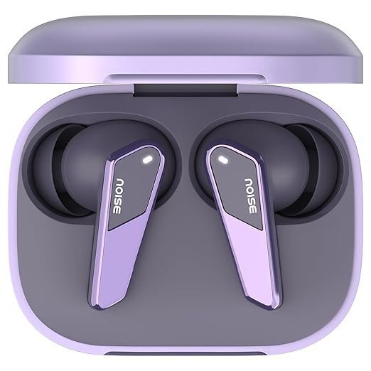 Noise Buds N1 Pro in Ear Truly Wireless Earbuds with Metallic Finish, ANC(Upto 32Db), 60H of Playtime, Dual Pairing, Instacharge(10 Min=200 Min), BT V5.3(Chrome Purple)