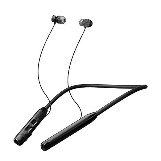 Kratos Vibez N2 Bluetooth Earphones with Deep Bass, Stereo Sound, 12 Hours Playtime,HD Calls,Fast Pairing, Smart Voice Assistant,Type C Fast Charging, BT V 5.2 Neckband Earphones with Magnetic Earbuds